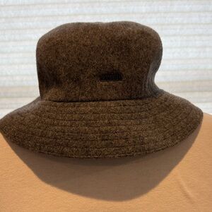 Kangol Dark Brown Wool Blend Bucket Hat